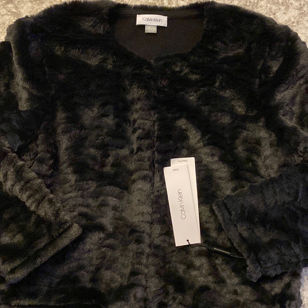 🖤 Little Black (faux) Fur - Calvin Klein NWT